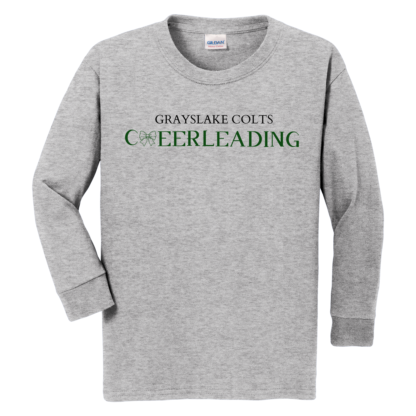 Gildan Youth Long Sleeve Cheerleading T-Shirt - Design 3