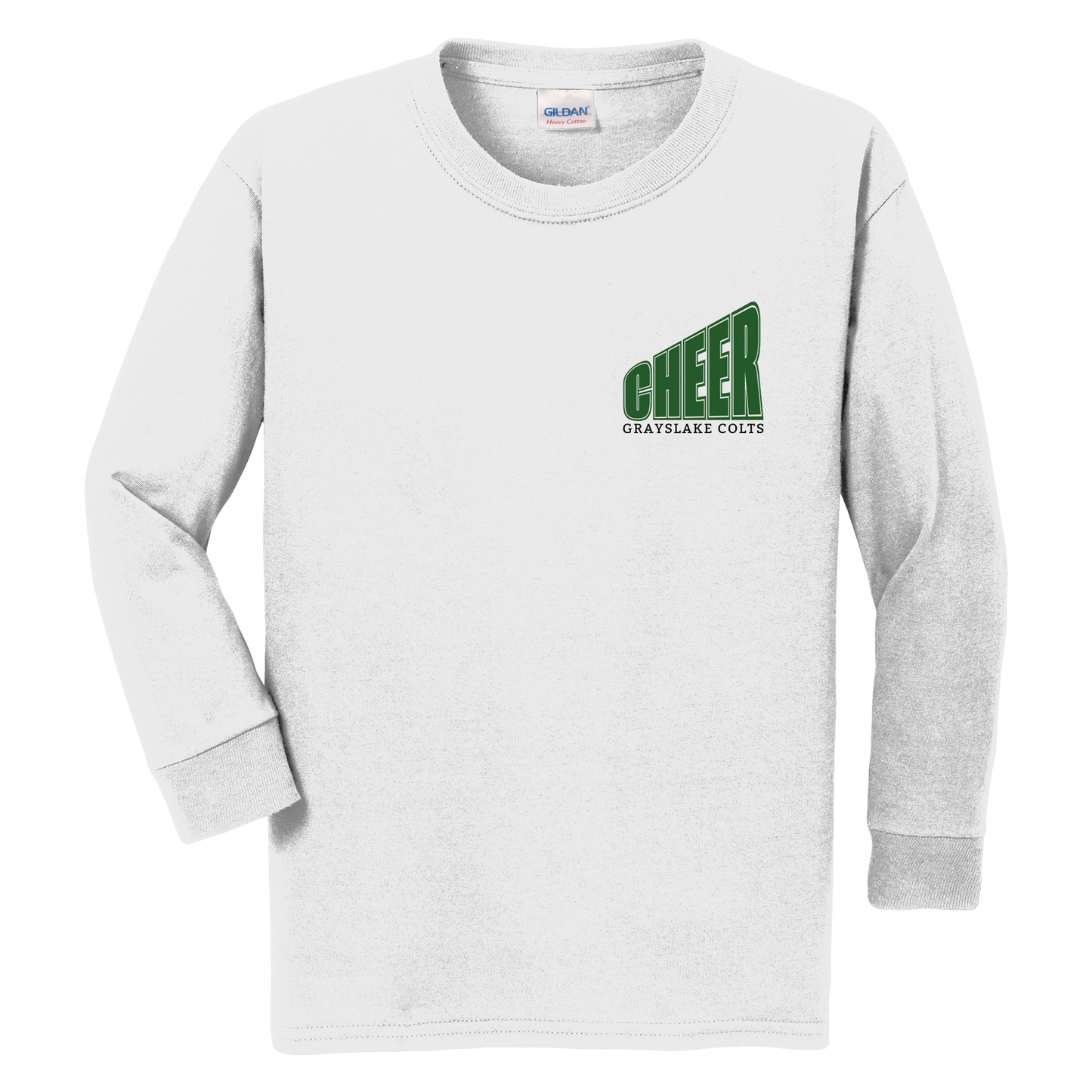 Gildan Youth Long Sleeve Cheer T-Shirt - Design 13