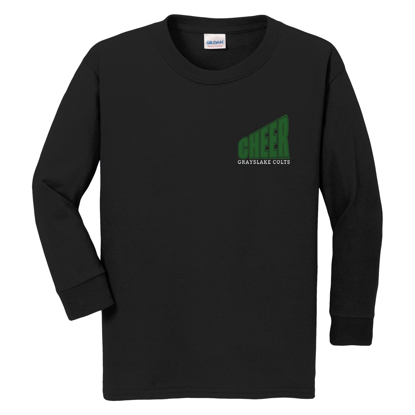 Gildan Youth Long Sleeve Cheer T-Shirt - Design 13