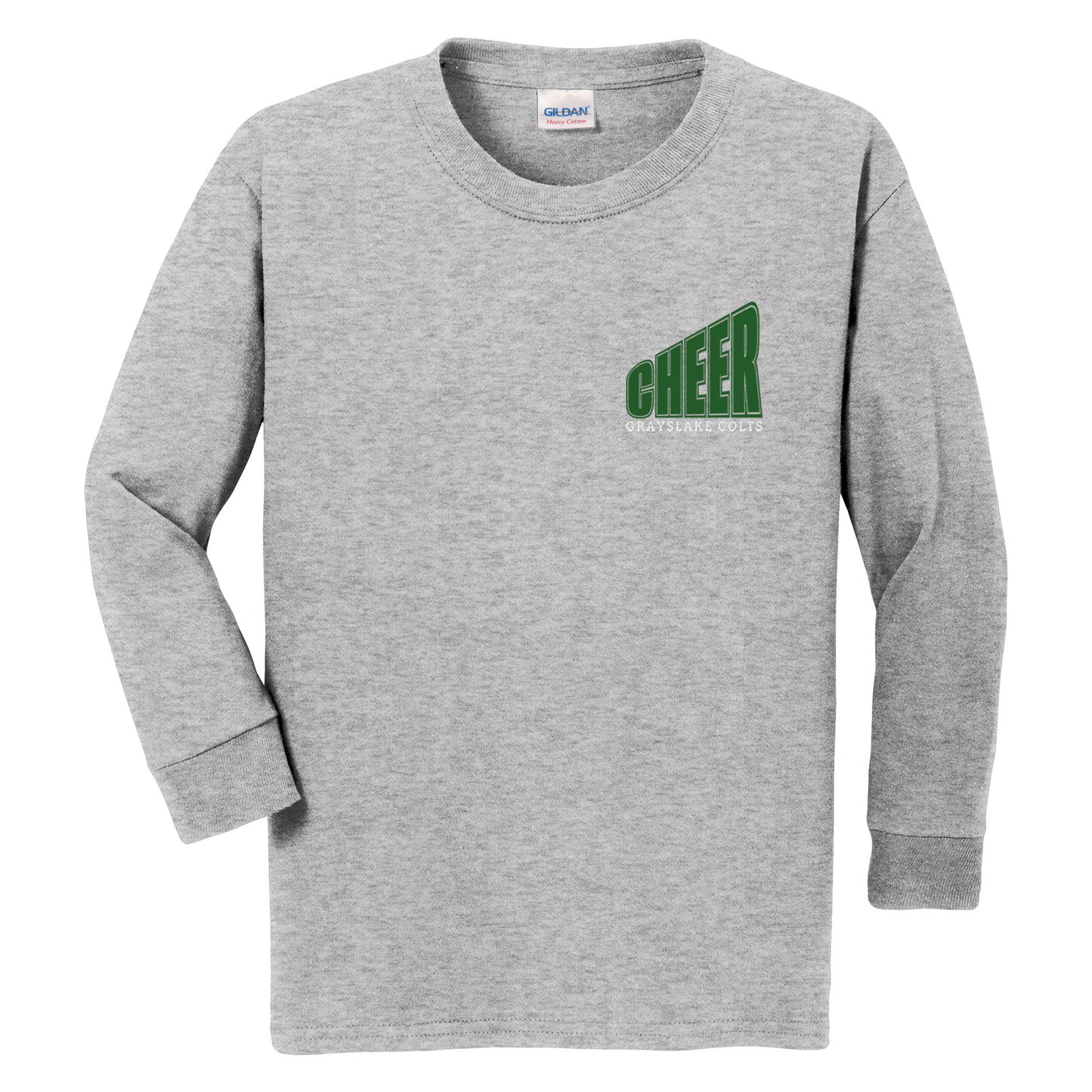 Gildan Youth Long Sleeve Cheer T-Shirt - Design 13