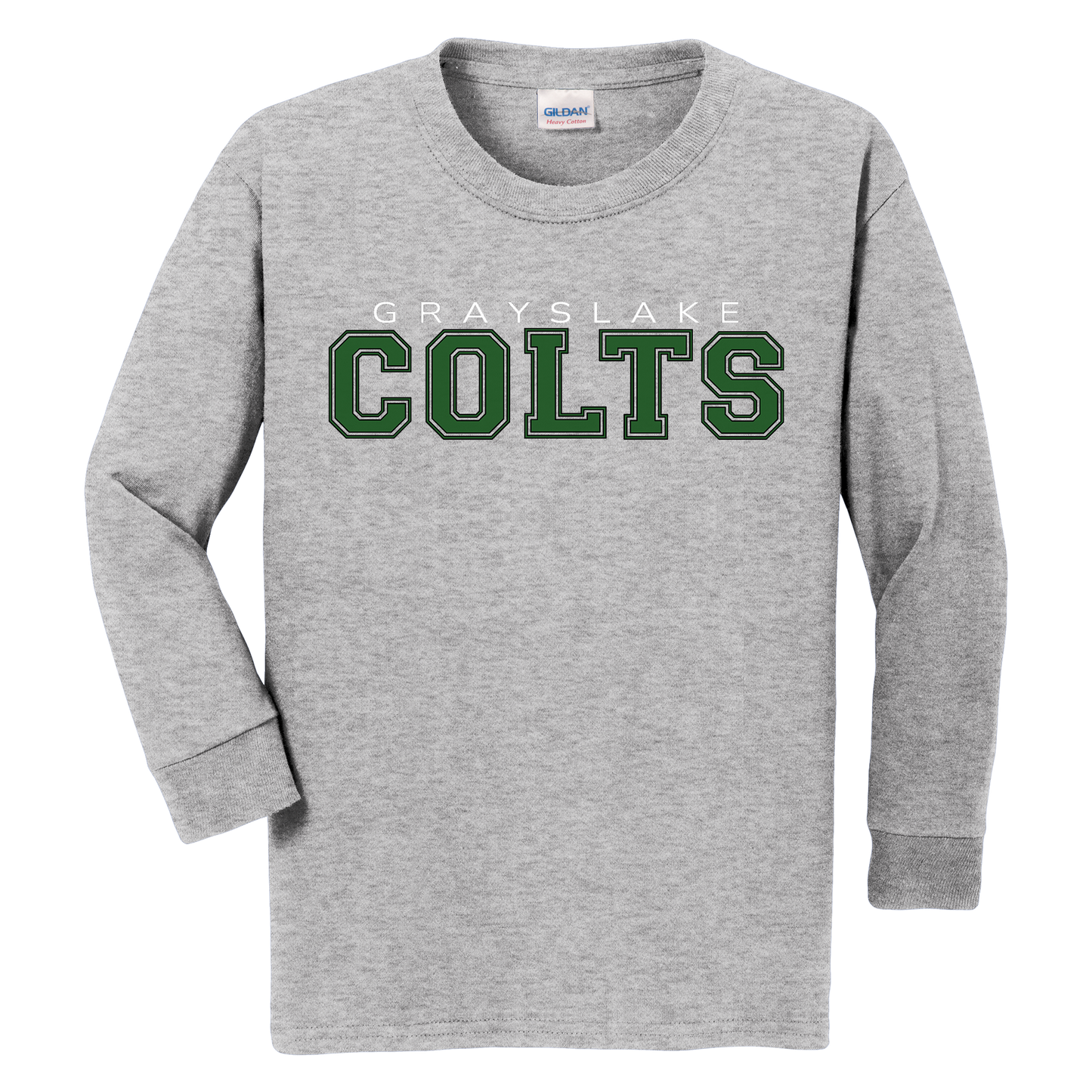 Gildan Youth Long Sleeve Colts T-Shirt - Design 5