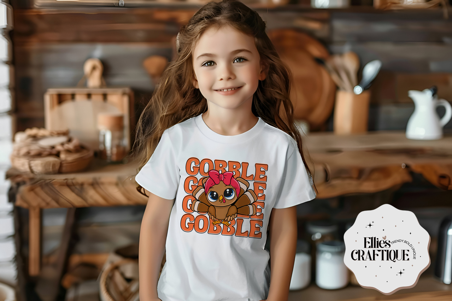 Gobble Gobble Turkey Kids Tee 🦃✨