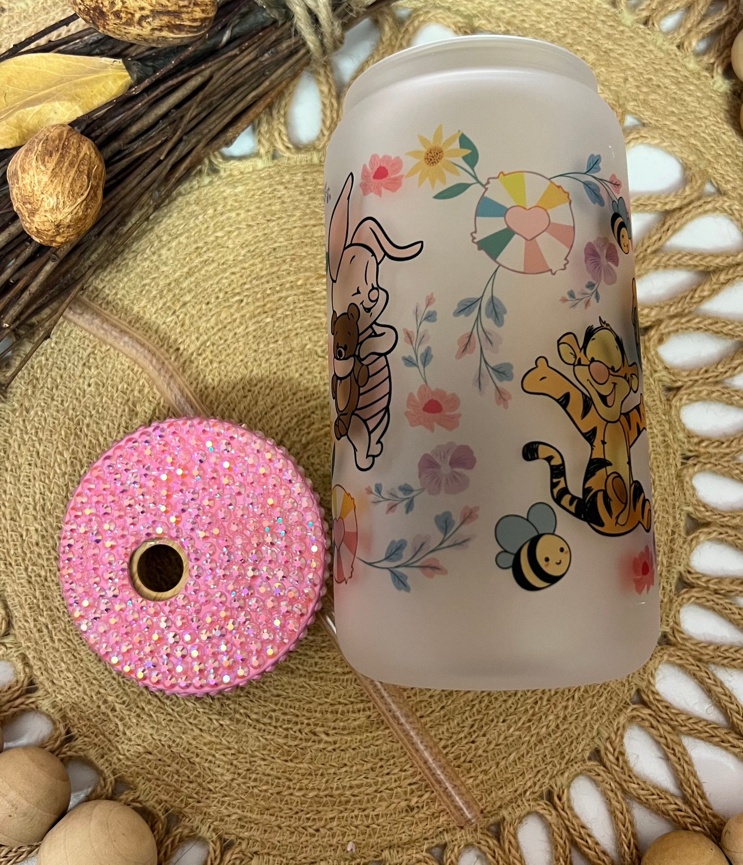 Floral Pooh and Friends