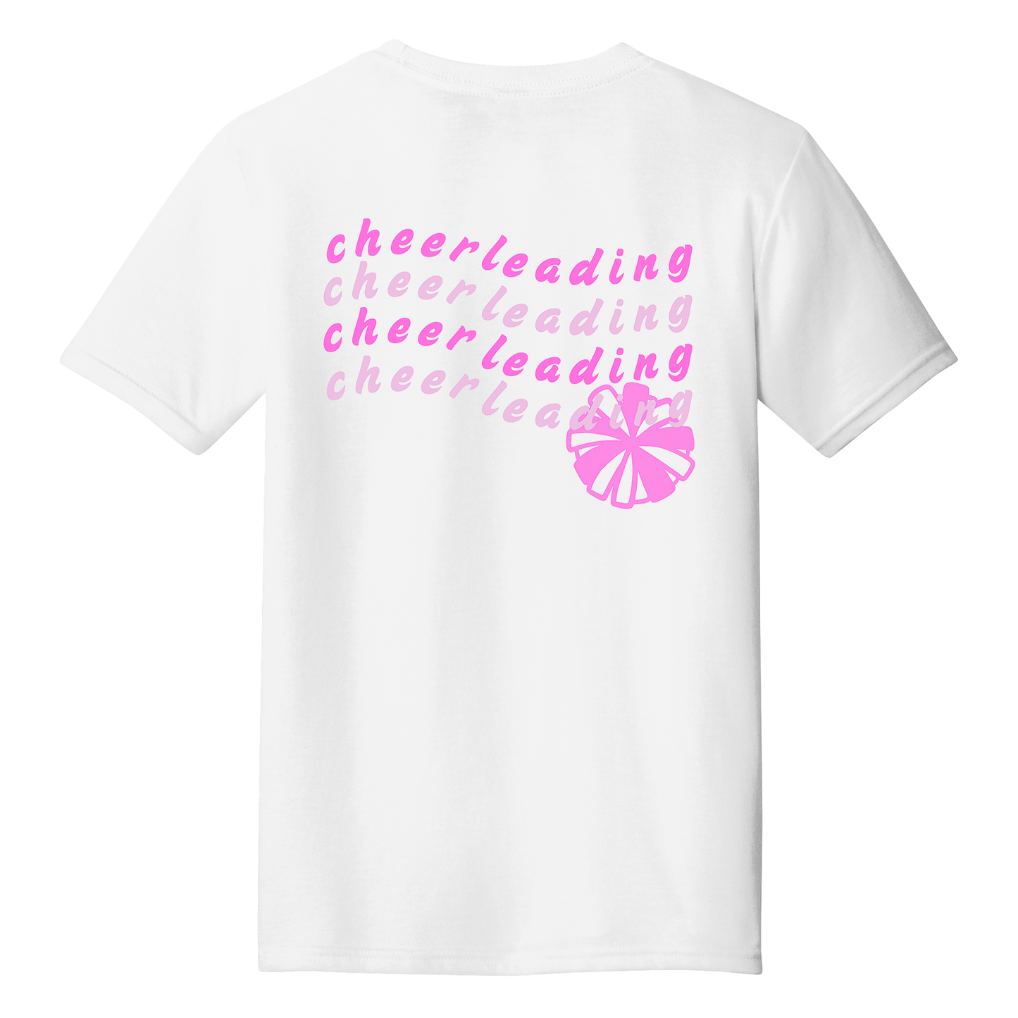 District Youth Cheerleading Tee - Pink Design
