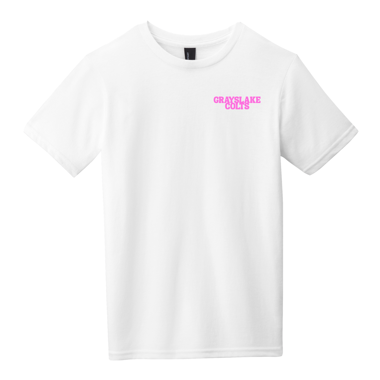 District Youth Cheerleading Tee - Pink Design