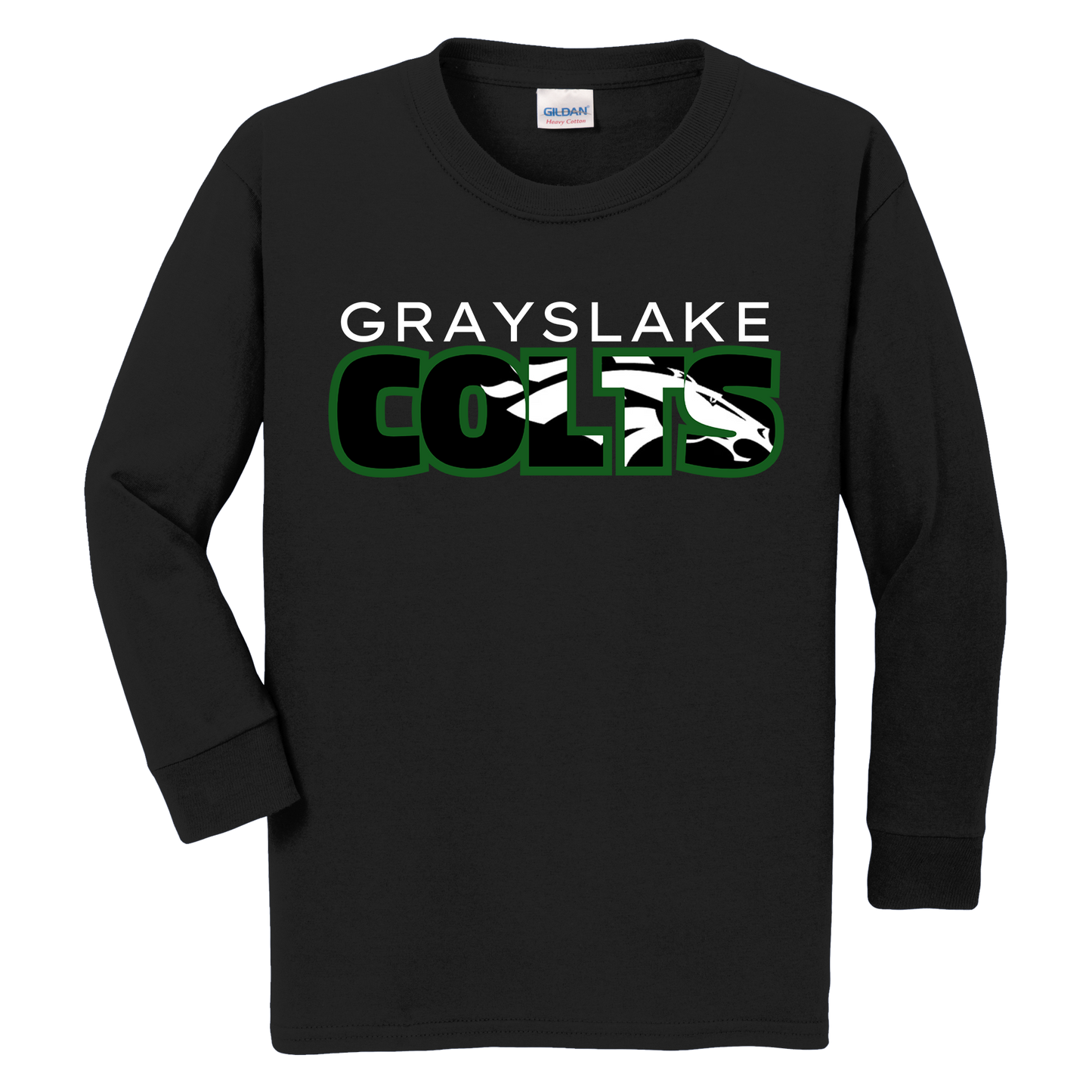 Gildan Youth Long Sleeve Colts T-Shirt - Design 6