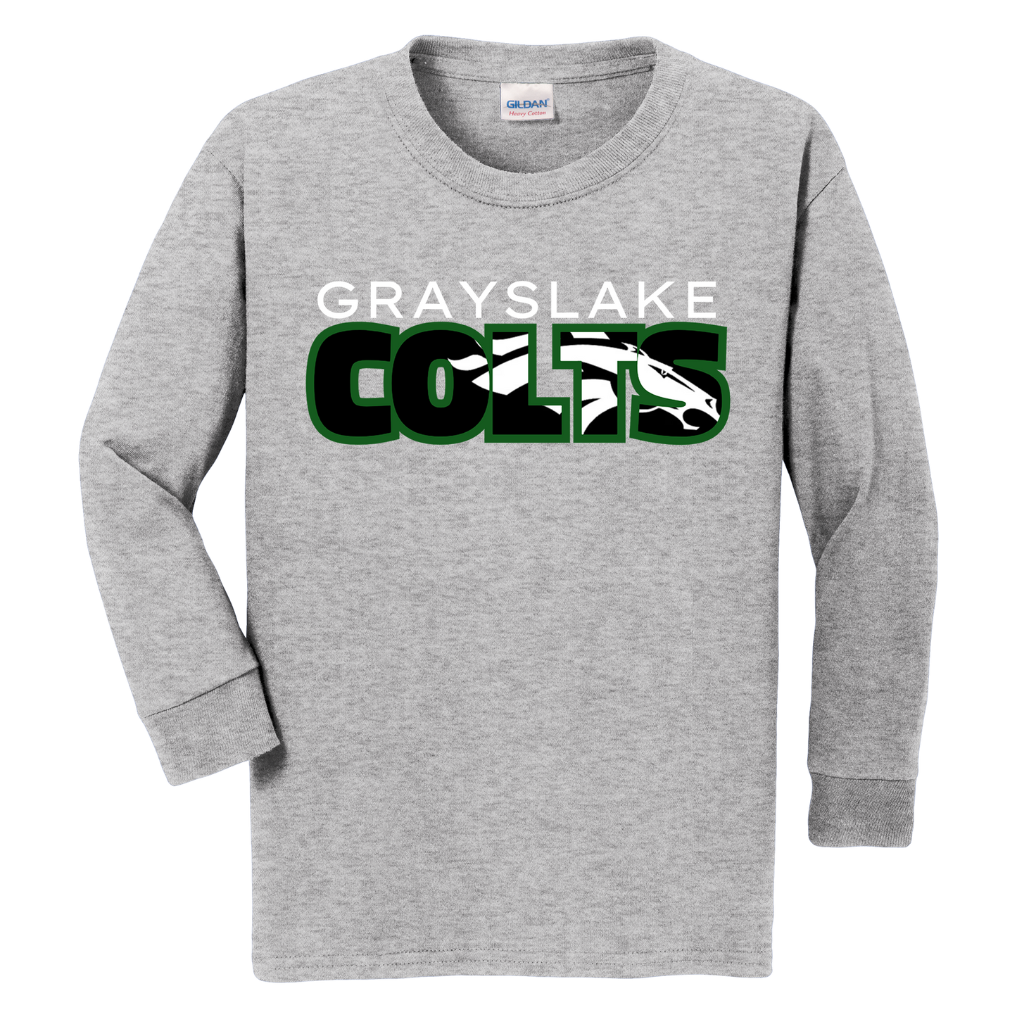 Gildan Youth Long Sleeve Colts T-Shirt - Design 6