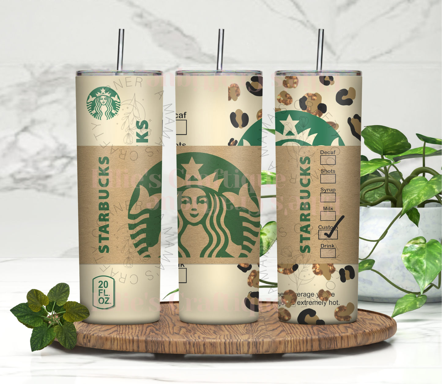 Starbies Leopard Print