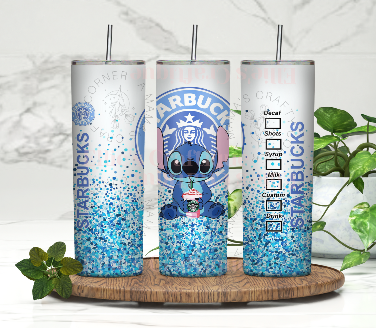 Stitch Starbies Tumbler