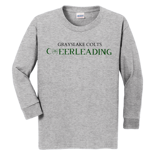 Gildan Youth Long Sleeve Cheerleading T-Shirt - Design 3
