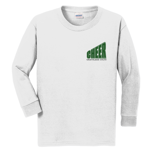 Gildan Youth Long Sleeve Cheer T-Shirt - Design 13