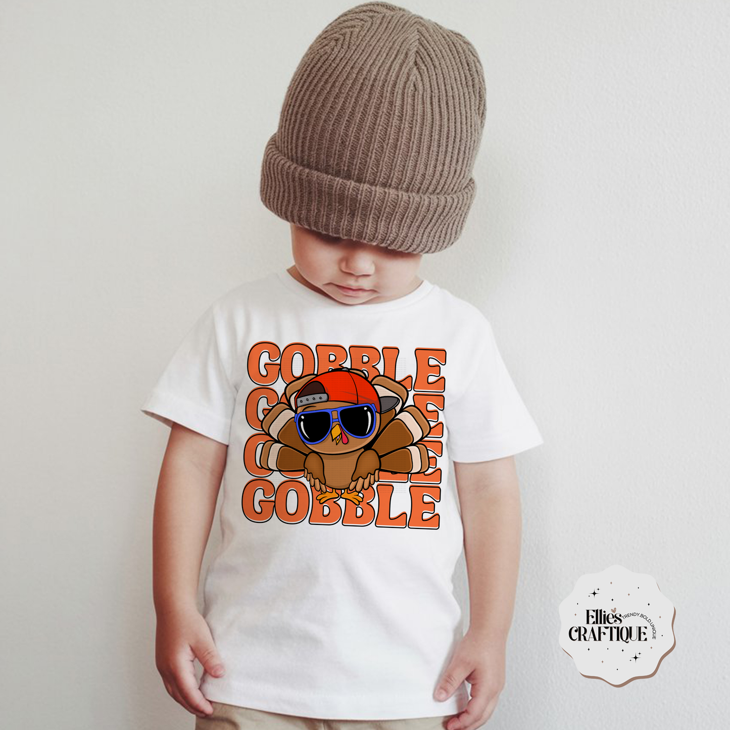 Gobble Gobble Turkey Kids Tee 🦃✨