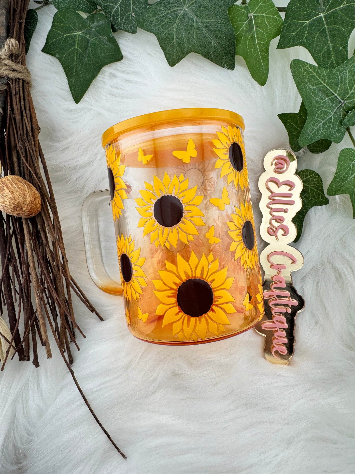 Golden Sunflower Bliss Mug