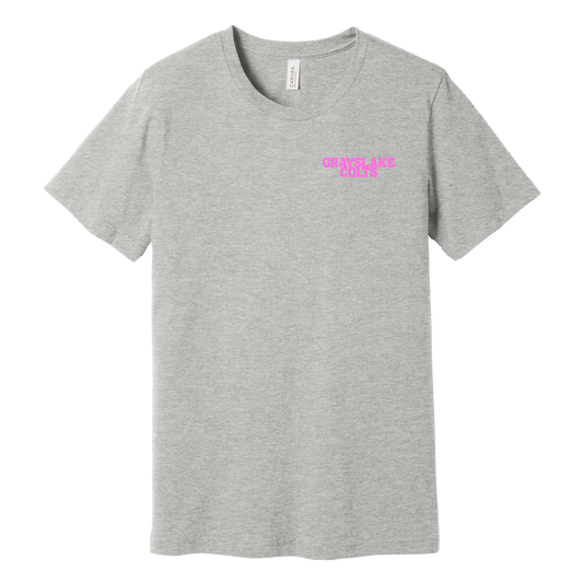 Bella + Canvas Unisex Heather CVC Cheerleading Tee - Pink Design